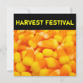 Harvest Festival Invitation Announcements Candy
