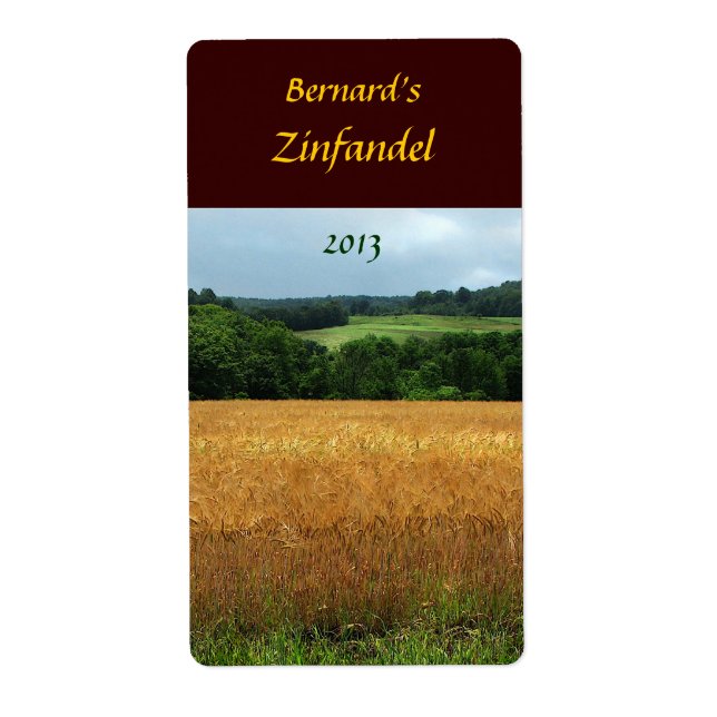 Harvest Fields Wine Label (Front)