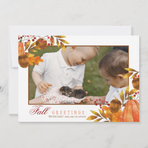 Harvest Frame Photo Greeting Card