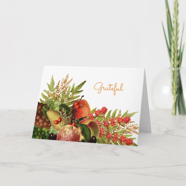 Harvest Fruit Greeting Card (Front)