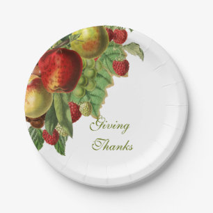 Harvest Fruit Paper Plate