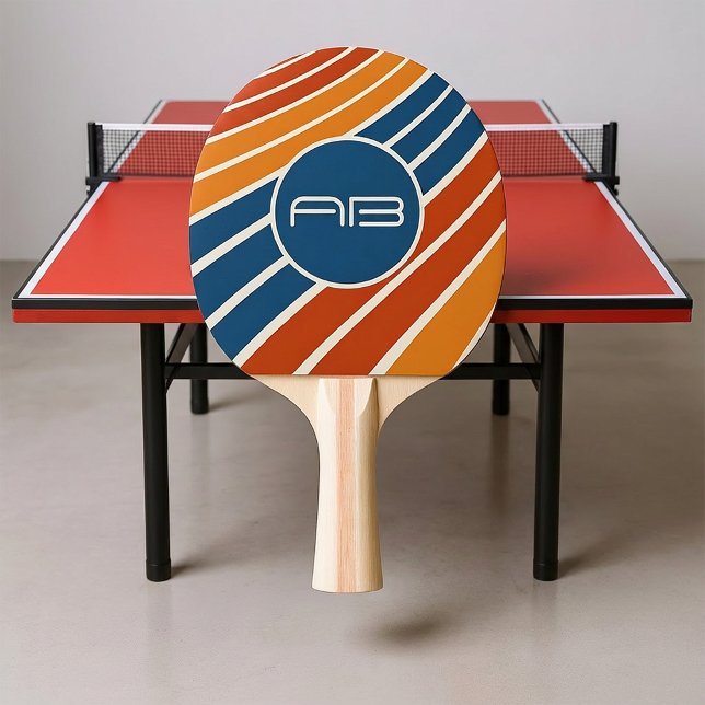 Harvest Gold 1970's Stripes Ping Pong Paddle (Creator Uploaded)