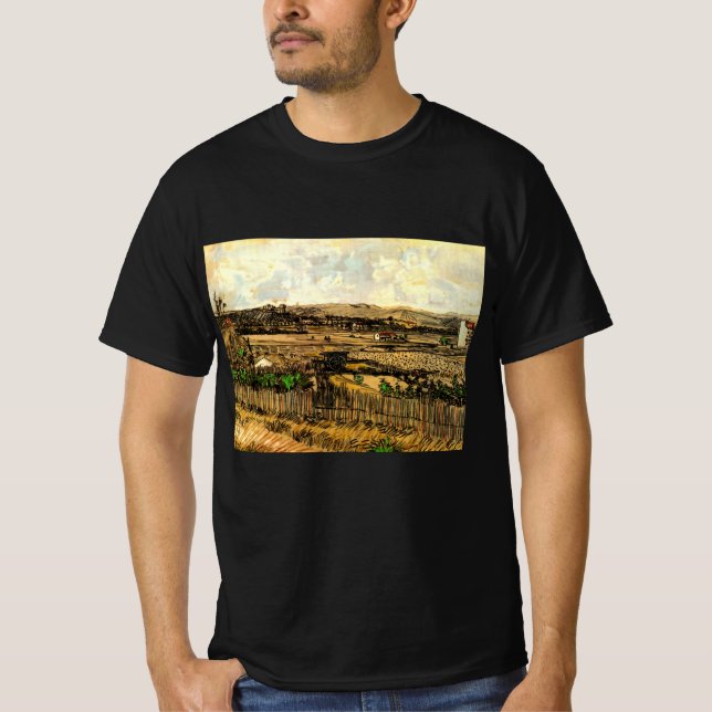 Harvest in Provence Montmajour by Vincent van Gogh T-Shirt (Front)