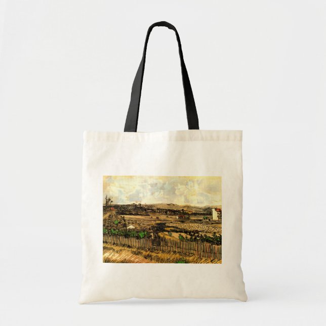 Harvest in Provence Montmajour by Vincent van Gogh Tote Bag (Front)
