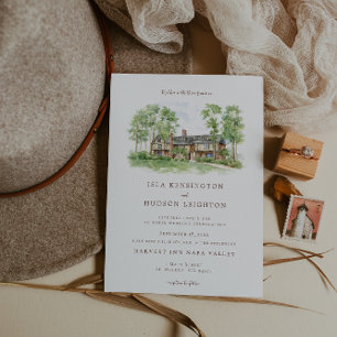 Harvest Inn Napa Valley Wedding Invitation