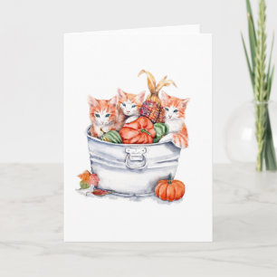 Harvest Kittens Card