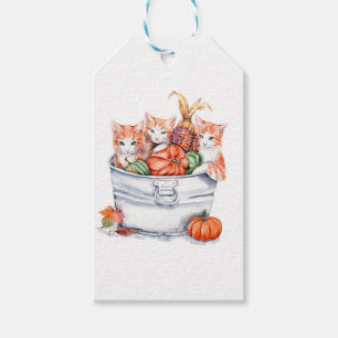 Harvest Kittens Gift Tags