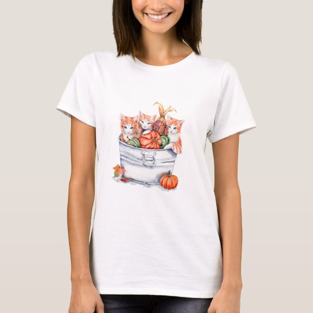 Harvest Kittens T-Shirt (Front)