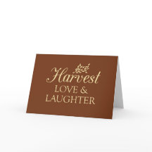 Harvest Love & Laughter Card