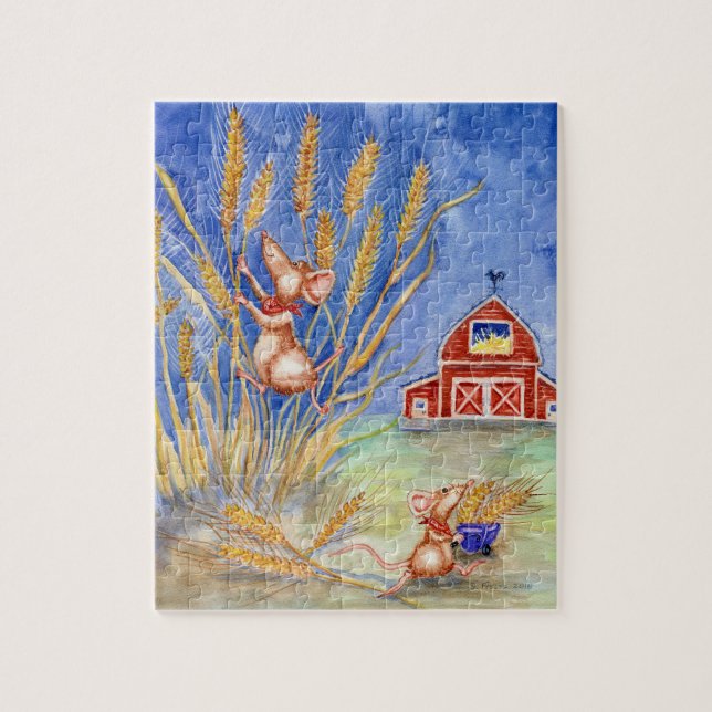 "Harvest Mice" 110-Piece Jigsaw Puzzle (Vertical)