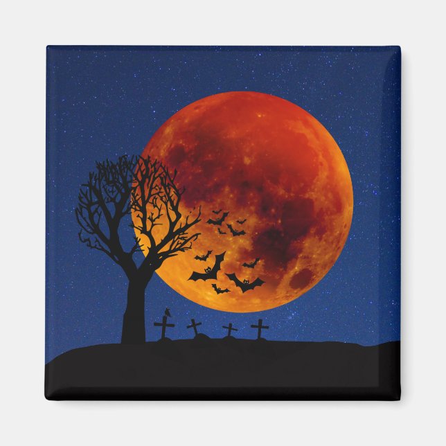 Harvest Moon Halloween Magnet (Front)