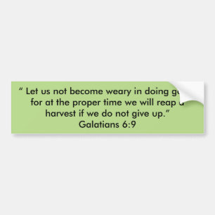 "Harvest" Motivational Bumper Sticker