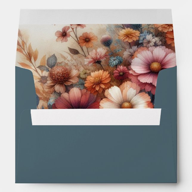 Harvest Petals and Painted Skies Envelope (Back (Bottom))