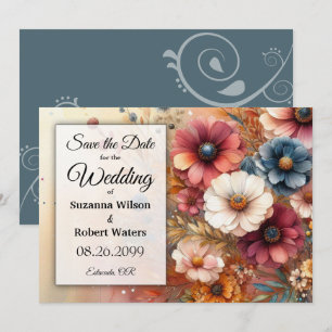 Harvest Petals and Painted Skies Invitation