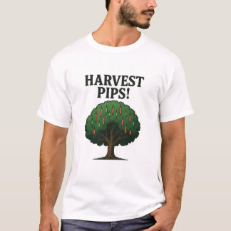 Harvest Pips forex trading tree T-shirt