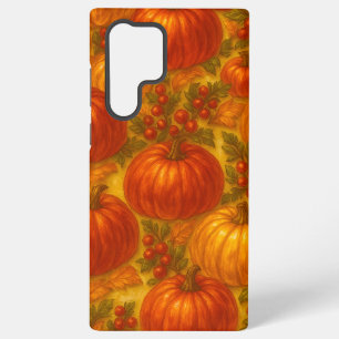 Harvest Pumpkin Pattern – Fall Thanksgiving Samsung Galaxy Case