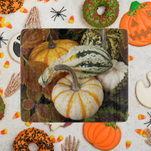 Harvest Pumpkins and Squash Still Life Photo Cutting Board