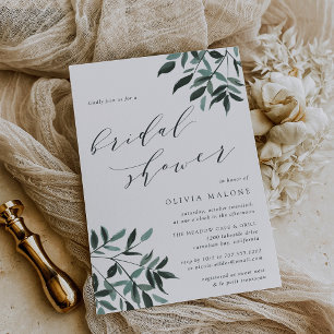 Harvest Sage Bridal Shower Invitation