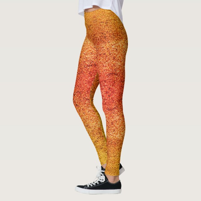 Harvest Sunset Gradient Autumn Colour Leggings (Left)