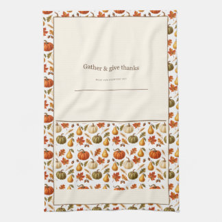 Harvest Table Thanksgiving Kitchen Towel