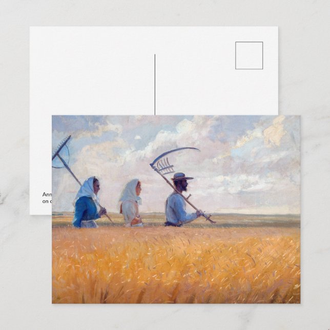 Harvest Time | Anna Ancher | Postcard (Front/Back)