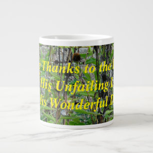 Harvest Time! Give Thanks! on a Large Coffee Mug