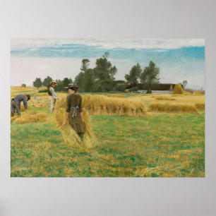 Harvest Time, Ladby (1930) L.A. Ring(Danish, 1854 Poster