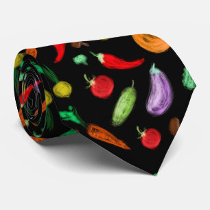 Harvest vegetables tomato pepper carrot mushroom c tie