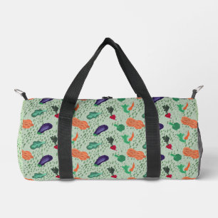 Harvest Veggie Hand Painted Duffle Bag