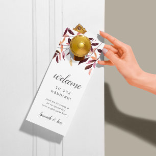 Harvest Wedding Welcome/Do Not Disturb Door Hanger