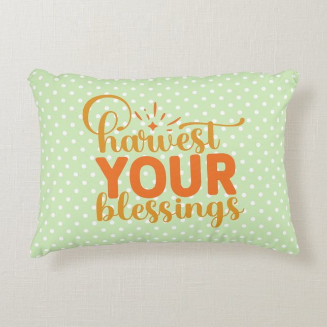 Harvest Your Blessings Decorative Cushion (Front)