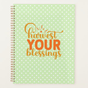 Harvest Your Blessings Planner