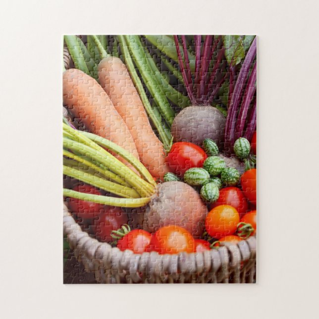 Harvested vegetables jigsaw puzzle (Vertical)