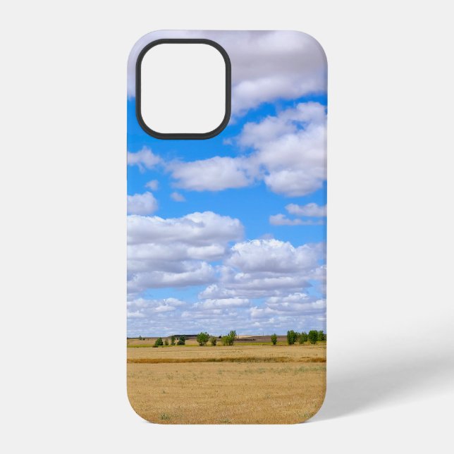 Harvested wheat fields  iPhone case (Back)