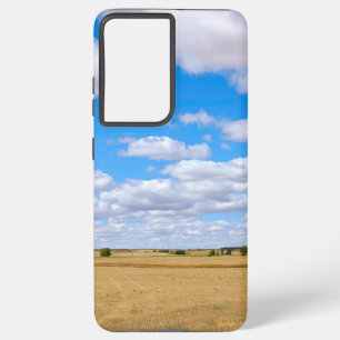 Harvested wheat fields  samsung galaxy case