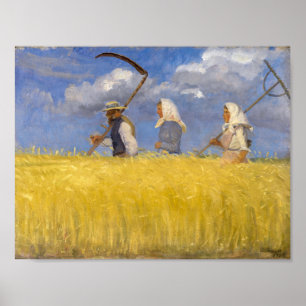 Harvesters Anna Ancher Poster