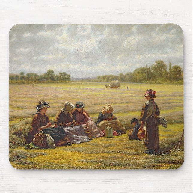 Harvesters resting in the Sun, Berkshire, 1865 Mouse Pad (Front)