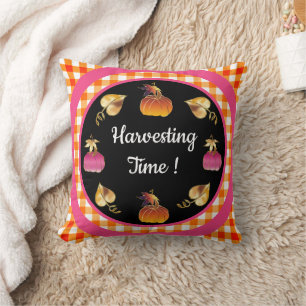 Harvesting Time Whimsical Cushion