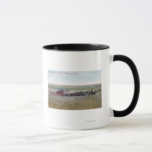 Harvesting Wheat Scene Mug