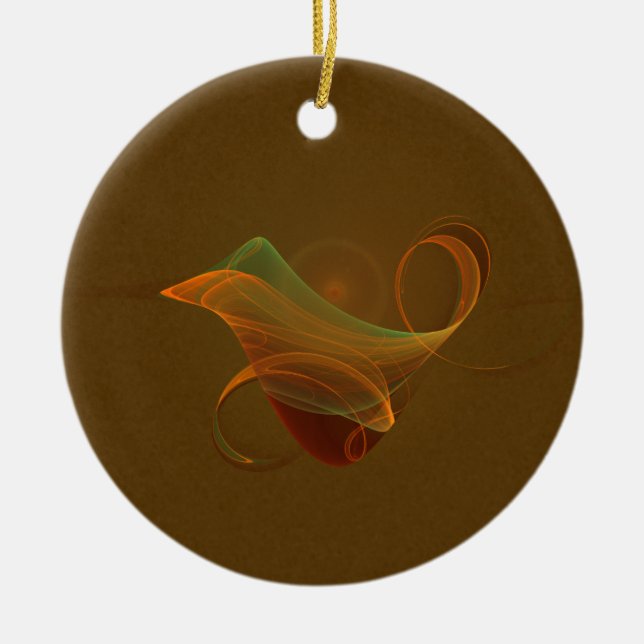 Harvestini Faery Martini Art Ceramic Tree Decoration (Front)