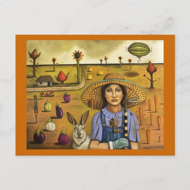 Harvey and the Eccentric Farmer Postcard (Front)