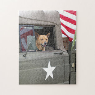 Harvey in his Jeep Jigsaw Puzzle