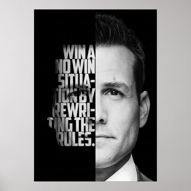 Harvey Spectre Quotes  Poster (Front)