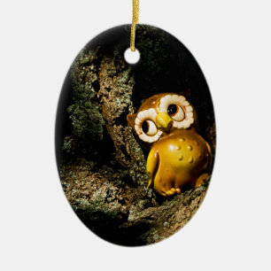 Harvey the Owl I Ceramic Tree Decoration