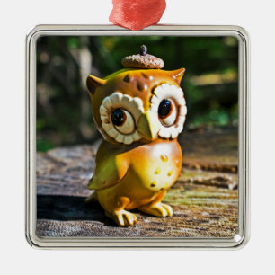 Harvey the Owl III Metal Tree Decoration