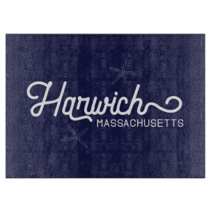 Harwich Massachusetts Nautical Serving Tray Cutting Board