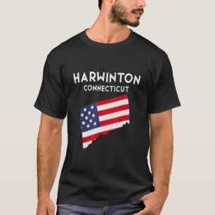 Harwinton Connecticut USA State America Travel Con T-Shirt