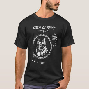 Has A Small Circle Of Trust Animal German Shepherd T-Shirt