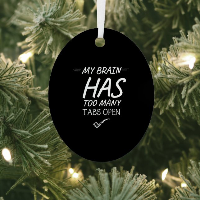 Has too many tabs open funny metal tree decoration (Insitu)