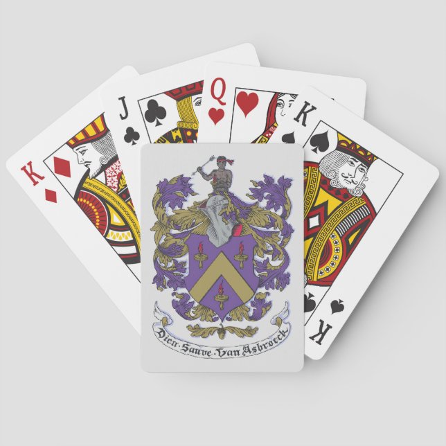 Hasbrouck Crest Bicycle™ Playing Cards (Back)